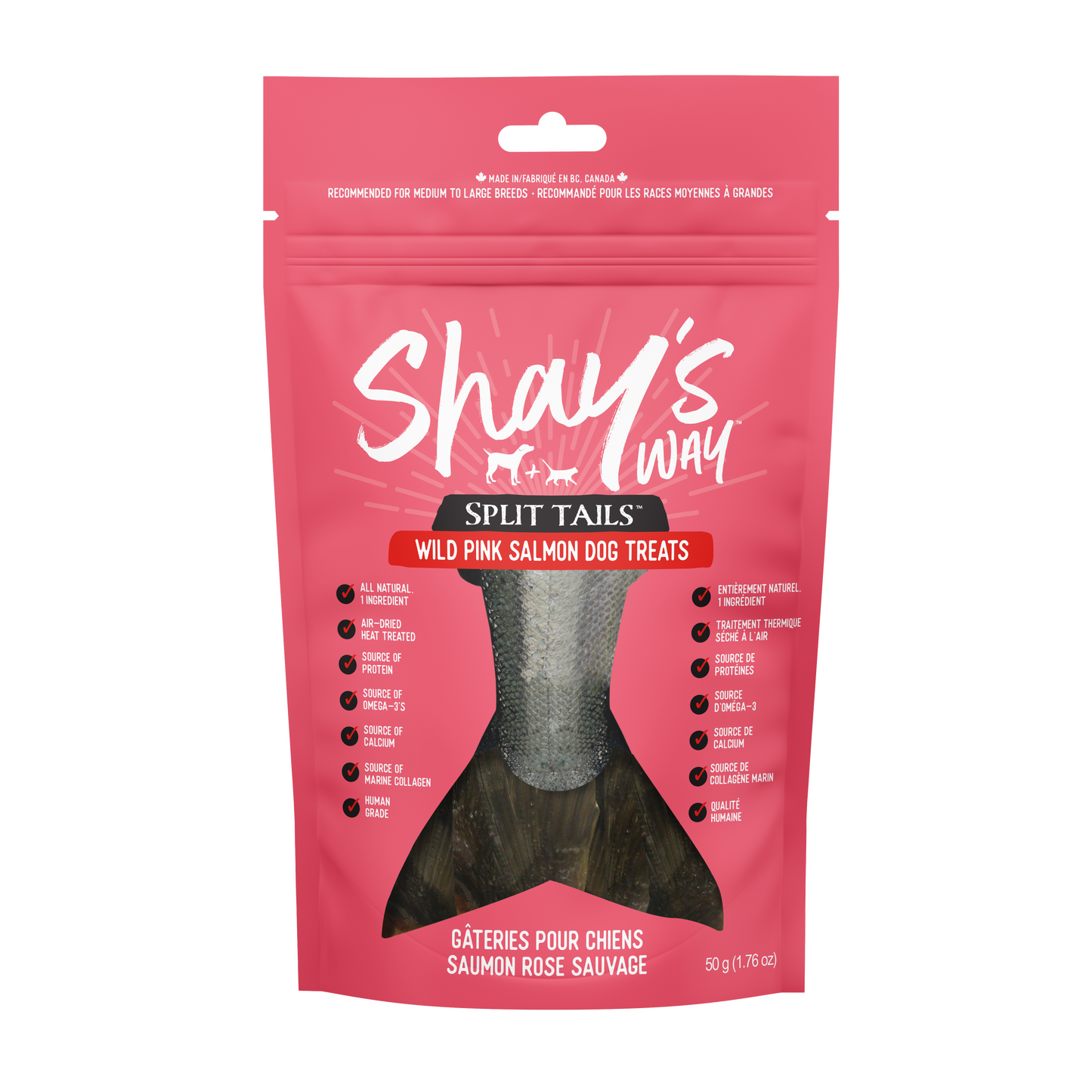 Wild Pink Salmon Split Tails 50g