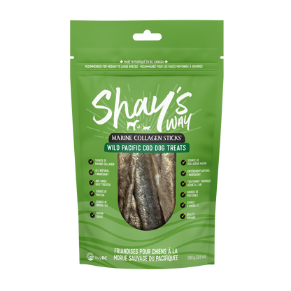 Collagen Sticks – Wild Pacific Cod Skins