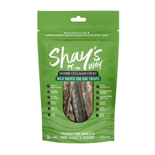 Collagen Sticks – Wild Pacific Cod Skins
