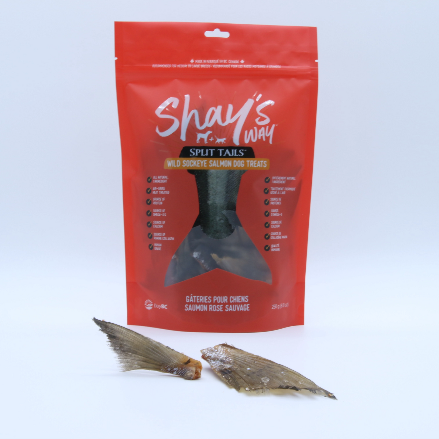 Wild Sockeye Salmon Split Tails 250g